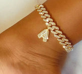 Icy Initial Anklet